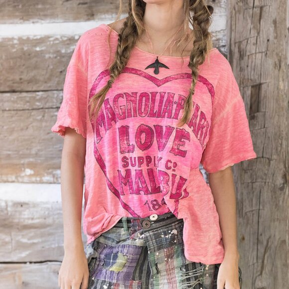 Magnolia Pearl Tops - Magnolia Pearl Malibu Boyfriend Tee NWT Azalea
